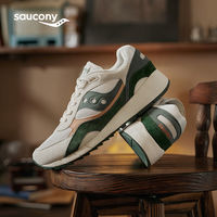 百亿补贴：saucony 索康尼 SHADOW 6000豆沙鞋男女经典复古休闲鞋运动鞋灰绿42.5