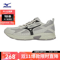 Mizuno 美津浓 春夏季运动跑步鞋子男女星速鞋复古老爹鞋透气缓震跑鞋 08/中灰/黑 40