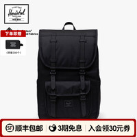 Herschel Supply 和行 Herschel赫行Little America20升中号双肩包 纯黑色 20L