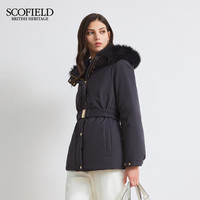 【远红外发热+90%鹅绒】Scofield女滑雪羽绒服可拆毛领25秋冬 170