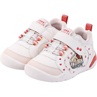 江博士 秋季男女童步前鞋舒适透气防滑耐磨儿童运动宝宝鞋 粉红 19 脚长约10.7-11.3