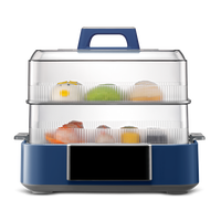 摩飞电器 【12升双层】多功能速蒸锅电蒸锅家用蒸炖锅全自动可视化蒸汽锅