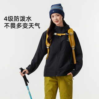 CAMEL骆驼户外软壳衣男女同款2025秋冬防风防水加绒保暖登山服夹克外套 落霞红,男女同款，A35CA6K278 XL