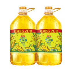 金龙鱼 不油腻轻年非转基因玉米油6.28L*2桶 物理压榨富含植物甾醇