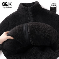班尼路 S&K系列 舒棉绒保暖 黑色 M 女士夹克