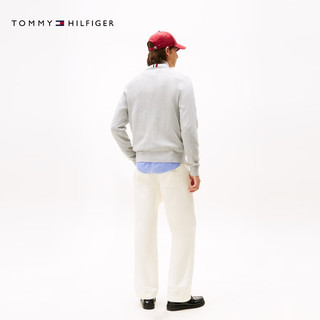 Tommy Hilfiger【休闲立领】秋冬男装棉羊绒混纺夹克开衫/商务纯棉针织外套