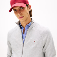 Tommy Hilfiger【休闲立领】秋冬男装棉羊绒混纺夹克开衫/商务纯棉针织外套