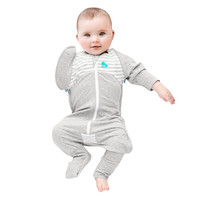 Love to Dream 婴儿睡袋可拆袖分腿式 襁褓防惊跳投降式睡袋 灰色 四季通用款 1.0TOG M码：实际反馈8-15斤