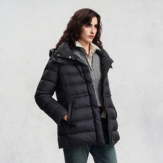 GANT/甘特2025秋冬季女士鹅绒羽绒服收腰轻便温暖连帽羽绒上 433-藏蓝色 M