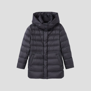 GANT/甘特2025秋冬季女士鹅绒羽绒服收腰轻便温暖连帽羽绒上 433-藏蓝色 M