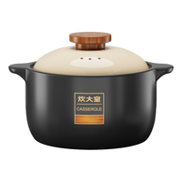 炊大皇北欧风砂锅炖锅家用耐高温汤锅燃气直烧煲汤锅炖汤养生锅大肚煲  【干烧不裂】适用5-8人 6.5L