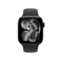 国家补贴：苹果 Apple Watch Series 11 智能手表 GPS版 42mm 亮黑色 铝金属 黑色运动型表带 S/M
