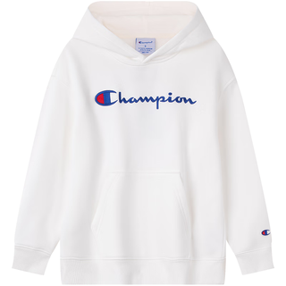Champion男女童加绒连帽卫衣2025秋季休闲复古学院风儿童上衣外套