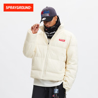 SPRAYGROUND 鲨鱼嘴90白鸭绒羽绒服男2025冬季保暖防寒立领情侣面包服 白色 M