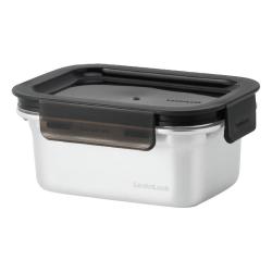 LOCK&LOCK 保鲜盒316不锈钢水果便当盒密封食品级冰箱外带盒长方形