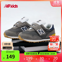 new balance BALANCE0-4岁幼童经典复古网面舒适学步鞋515BH 灰色 25 脚长14.5cm