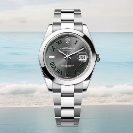 今日必买：ROLEX 劳力士 日志型系列 1mm自动机械白金狗牙圈商务表