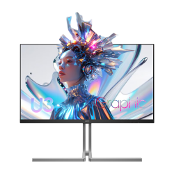 AOC 27英寸4K HDR400广色域 Type-C90W 自适应旋转感应 TUV硬件低蓝光 macmini节能办公显示器U27U3D