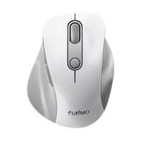 云墨无线蓝牙鼠标静音可充电台式电脑笔记本用人体工学小手高颜值男女生办公适用于ipad惠普华硕华为  皓月白-静音按键【无线/蓝牙双模】