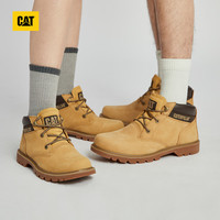 CAT 卡特彼勒 卡特情侣款百搭牛皮革大黄靴