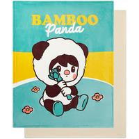 i-baby小甜豆联名婴儿被子秋冬季幼儿园盖毯儿童毛毯保暖毯子竹子熊猫