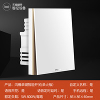 88VIP：鸿雁 蓝牙单火语音智能开关 单键智能开关/单火-直连天猫精灵