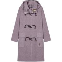 Teenie Weenie【初代千金牛角扣】小熊女25秋冬绵羊毛双面毛呢外套 紫色 S