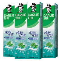 DARLIE 好来 原黑人)牙膏清新双效200g*4支套装大容量清新口气
