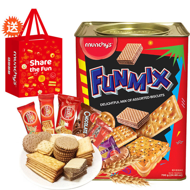 munchy's 马奇新新 燕麦饼干 700g 多口味组合