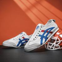 NFL 超级碗男女同款一脚蹬运动休闲鞋轻便百搭复古平底鞋小白潮鞋