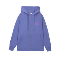 Levi's李维斯女士美式vintage宽松连帽刺绣卫衣外套0016N 紫色 S