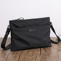 派保爵 pabojoe 男包单肩包休闲斜挎包复合帆布配头层牛皮韩版轻便大容量潮流背包