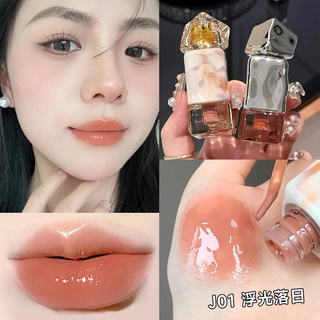 mistine唇釉口红唇蜜裸色系镜面水光蜜丝婷不掉色不沾杯J01女