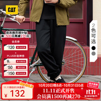 CAT 卡特彼勒 卡特男士户外休闲宽松隐式口袋设计印花针织长裤城市轻户外 黑色 M