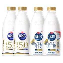 光明 5.0优倍原生高钙超鲜纳滤牛乳780ml*3瓶 牛奶