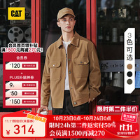 CAT 卡特彼勒 男士户外休闲复古翻领灯芯条工装夹克