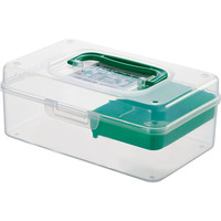 inomata 日本进口小药箱小号便携应急学生宿舍家庭常备药收纳盒旅行医药箱