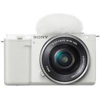 索尼（SONY） ZV-E10 zve10 Vlog微单相机标准镜头套装APS-C画幅小巧便携4K视频索尼E10 E10L 白色套机+国产128G内存卡【可直接拍摄】赠UV镜 标配
