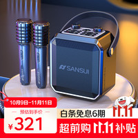 山水 SANSUI D70户外k歌专用 广场舞音响大音量蓝牙音箱露营收款便携移动音响大功率音箱