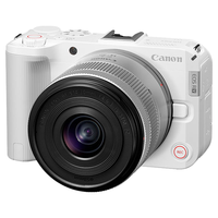  Canon/佳能 创意视频机 微单视频相机 RF-S14-30套机 专业摄影补光灯 直播散热器 捷宝三脚架  单头套机 14-30mm 白色 F4