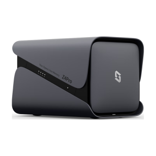 极空间 ZSpace私有云Z4Pro 16G版四盘位Nas网络存储服务器家庭个人相册备份文件同步【配4块4T西数红盘PLUS】钛金灰