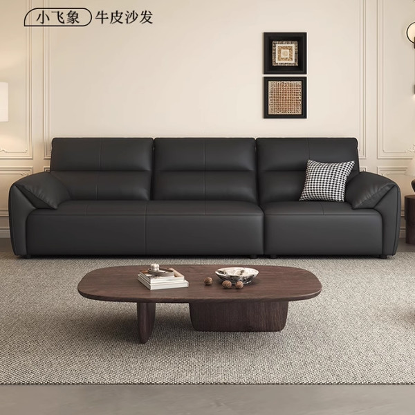 喜临门 Sleemon 真皮沙发 进口中厚头层牛皮皮 小飞象 2.6m
