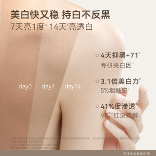 水之蔻美白身体乳美白提亮烟酰胺保湿滋润干燥持久留香80g 烟酰胺精油沐浴露-庭屿白茶100ml