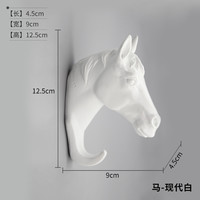 如果 Roogo RDA2B0 美式麋鹿装饰挂钩 树脂 现代白