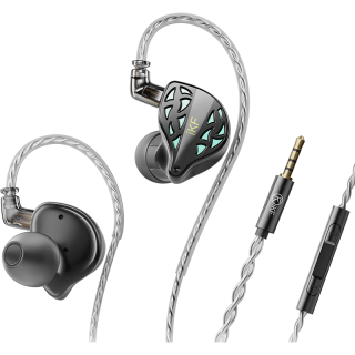 iKF HiFi音质 有线入耳式游戏耳机 加长带麦  有线充电 3.5mm