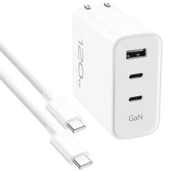 vivo 多协议兼容 充电器套装  线充套装 三口 120W