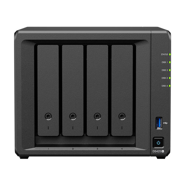 群晖 Synology DS425+ 四核心四盘位网络存储服务器 私有云文件数据备份