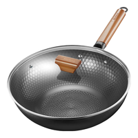 美的（Midea）炒锅铁锅不粘锅无涂层不生锈轻量防锈耐磨家用炒菜锅电磁炉燃气通 【99.7%高纯精铁】炒锅 32cm