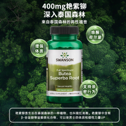 斯旺森 改善男性功能 男士补肾艳紫铆 400mg60粒