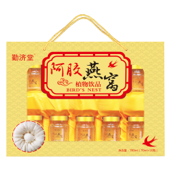 勤济堂 燕窝 阿胶燕窝礼盒 开盖即食燕窝 10瓶/盒 3盒